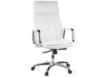 Mid.you , Creme , Metall , Kombination Echtleder/Lederlook , Nappaleder, Rindleder , 60x130x48 cm , Sitzfläche 360° drehbar , Büromöbel, Bürostühle, Chefsessel