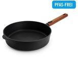 Schmorpfanne WOLL "Eco Logic QXR Guss-Hochrandpfanne", schwarz, H:7cm Ø:28cm, Pfannen, Schmorpfanne, PFAS-freie Diamond-QXR - Beschichtung