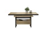 Livetastic , Eiche Artisan , Holzwerkstoff , Holzoptik , 1 Schublade(n) Schubladen , rechteckig , 70x54-73x110-150 cm , ausziehbar, höhenverstellbar ,