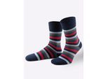 Socken WÄSCHEPUR, Damen, Gr. 2, bunt (farbig, sortiert), 80% Baumwolle, 18% Polyamid, 2% Elasthan, Socken Socken