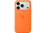 APPLE Smartphone-Hülle "iPhone 17 Pro Silikon Case mit MagSafe", orange, Smartphones, Hüllen