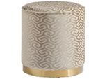 Mid.you Hocker , Beige , Metall, Textil, Holzwerkstoff , 40x42x40 cm , Wohnzimmer, Sessel, Hocker, Sitzhocker