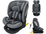 Autokindersitz KINDERKRAFT "I-GROW 2 PLUS", Baby, grau, Materialmix, Kindersitze, 360 – drehbarer Kindersitz