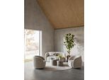 Livetastic Sessel , Beige , Metall, Textil , 81x76x83 cm , Made in EU , Sitzfläche 360° drehbar , Wohnzimmer, Sessel, Sessel