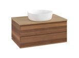 Villeroy und Boch Antao Waschtisch-Unterschrank K19011HM 80x36x50cm, Waschbeckenplattenfarbe honey oak, warm walnut