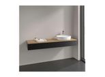 Villeroy und Boch Antao Waschtisch-Unterschrank K16151PD 160x19x50cm, Hahnlochbohrung, Waschbeckenplattenfarbe honey oak, black matt lacquer