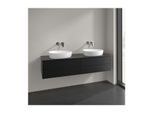Villeroy und Boch Antao Waschtisch-Unterschrank K28010PD 160x36x50cm, Waschbeckenplattenfarbe Lack, black matt lacquer