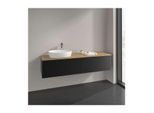 Villeroy und Boch Antao Waschtisch-Unterschrank K37111PD 160x36x50cm, Waschbeckenplattenfarbe honey oak, black matt lacquer