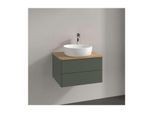Villeroy und Boch Antao Waschtisch-Unterschrank K18011HL 60x36x50cm, Waschbeckenplattenfarbe honey oak, leaf green matt lacquer