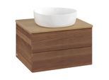 Villeroy und Boch Antao Waschtisch-Unterschrank K18111HM 60x36x50cm, Waschbeckenplattenfarbe honey oak, warm walnut