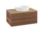 Villeroy und Boch Antao Waschtisch-Unterschrank K19111HM 80x36x50cm, Waschbeckenplattenfarbe honey oak, warm walnut