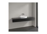 Villeroy und Boch Antao Waschtisch-Unterschrank K14150PD 160x19x50cm, Hahnlochbohrung, Waschbeckenplattenfarbe Lack, black matt lacquer