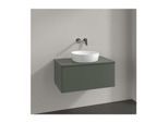 Villeroy und Boch Antao Waschtisch-Unterschrank K30010HL 80x36x50cm, Waschbeckenplattenfarbe Lack, leaf green matt lacquer