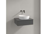 Villeroy und Boch Antao Waschtisch-Unterschrank K07110GK 60x19x50cm, Waschbeckenplattenfarbe Lack, anthracite matt lacquer