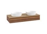 Villeroy und Boch Antao Waschtisch-Unterschrank K13011HM 120x19x50cm, Waschbeckenplattenfarbe honey oak, warm walnut