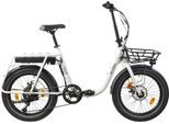 E-Bike LLOBE "Elektro Faltrad 20" Neo.cult weiß" Gr. 41, weiß, weiß, Elektrofahrräder, 40,5cm, 20 Zoll (50,80cm)