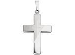 Kreuzanhänger JOBO "Anhänger Kreuz", silber (silber 925), Schmuckanhänger, Damen, Silber 925 (Sterlingsilber), 925 Silber