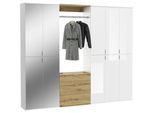 Garderobe Projekt X ca. 213x193 cm Eiche/Weiß