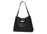 Schultertasche "Milano", Mädchen, Gr. B/H/T: 36cm x 28cm x 12cm onesize, schwarz, Leder, COLLEZIONE ALESSANDRO, Taschen Schultertasche, aus softem Leder, Made in Italy