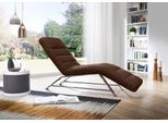 Relaxliege W.SCHILLIG "daily dreams bequem und elegant, B/T 75/170cm", braun (chocolate s37), B:75cm H:91cm T:170cm, Longlife Xtra-Leder Z59: Glattleder mit modischer Prägung. Hautstärke 0, 9 - 1, 1 mm;Longlife Xtra-Leder Z69: Das feinnarbige, gedeckte Softleder Z69 besticht durch seine außergewöhnliche Weichheit im trendigen »Vintage-Look«, Hautstärke 0, 9 - 1, 1 mm;Stoff S37 (100% Polyester), So