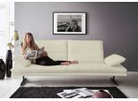 2,5-Sitzer W.SCHILLIG "broadway, Designsofa mit tollem Sitzkomfort", beige (sahara s37), B:236cm H:94cm T:96cm, Stoff S37 (100% Polyester): Luxus-Microfaser in Lederoptik, Sofas, 2 5-Sitzer, Sitztiefenverstellung, Kopfteil- & Seitenteilverstellung, Breite 236cm