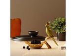 Schale KARE DESIGN "Parrot Guard 10x21cm", gold, B:20cm H:15cm T:9,5cm, Schüsseln, Schale, aus lackiertem Polyresin