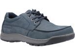 Hush Puppies Tucker Leren Heren Marineblauwe Nubuck Veterschoenen