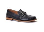 Base London Madison Leder Herren schwarze Mokassins