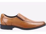 Hush Puppies Brody Leren Heren Instappers In Tan