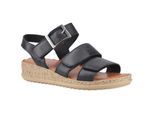 Hush Puppies Eliana Sandale Leder Damen schwarze Sandalen