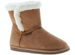 Hush Puppies Damen Pantoffeln Booties Ashleigh Leder Slip On tan