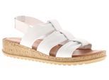 Hush Puppies Damen Sandalen Eden Leder Elastisch weiß