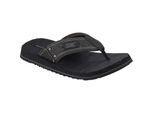 Skechers Quill Textile Heren Zwarte Flip-Flops