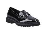 Hush Puppies Grazia Mädchenschwarze Slipper Aus Leder