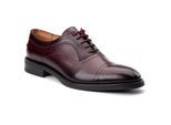 Base London Revers Leder Herren Bordo Oxford Schuhe