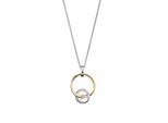 Orphelia 'Antoine' Damen-Kette mit Anhänger aus 925er Sterlingsilber – Silber/Gold ZH-7503/1
