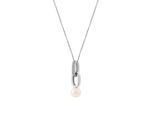 Orphelia Damen-Anhänger Sterling-Silber 925 mit Kette – Weiß ZH-4451