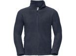 Russell Heren Full Zip Outdoor Fleece Jacket (Franse marine)