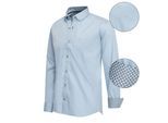 Cappuccino Italia Overhemden Regular Fit Overhemd Babyblauw Babyblauw