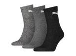 Puma Unisex Volwassen Bemanningsleden Sokken (Pakket van 3) (Grijs)