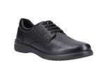 Hush Puppies Marco Leer Heren Zwart Veterschoenen