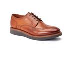 Base London Joe Leren Heren Burnt Tan Brogue Schoenen