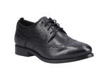 Hush Puppies Natalia Damesbrogues Schoenen Van Zwart/zwart Leer
