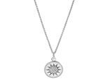 Orphelia „Shine“ Damen-Anhänger aus 925er Sterlingsilber mit Kette – Silber ZH-7576