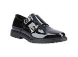 Hush Puppies Verity Leren Dames Zwart Patent Schoenen