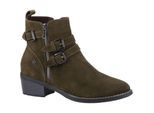 Hush Puppies Jenna Leder Damen Stiefel Khaki