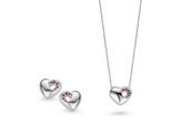 Orphelia Dames 925 Zilveren Set: Ketting-Pendant + Oorbellen - Zilver SET-5020
