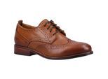 Hush Puppies Natalia Leren Damesschoenen Tan Brogues
