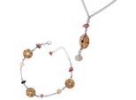 Orphelia Dames 925 Zilveren Set: Armband + Ketting - Zilver SET-2586