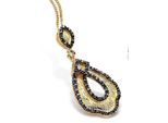 Orphelia Damen-Anhänger Sterling-Silber 925 mit Kette – Gold PEN-1901-B